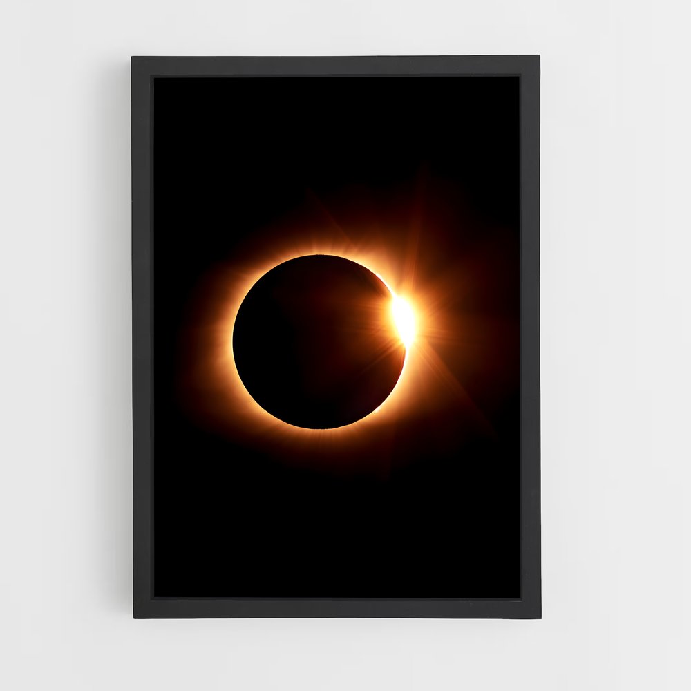 Poster splendide éclipse solaire – affiche Univers (vue 2)
